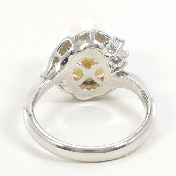 PT900 Platinum Pearl Ring 11