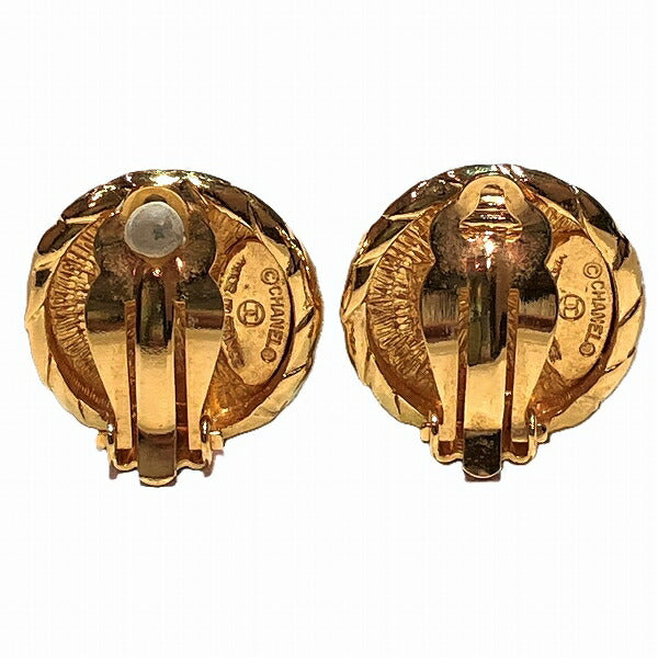 Chanel Vintage Round Coco Mark Earrings 2398