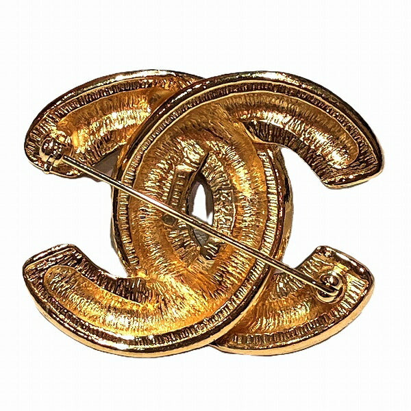 Chanel Coco Mark Gold Brooch 1142