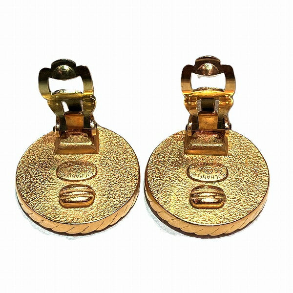 Chanel Vintage Coco Button Earrings