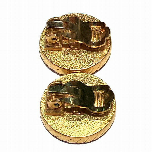 Chanel Vintage Coco Button Earrings