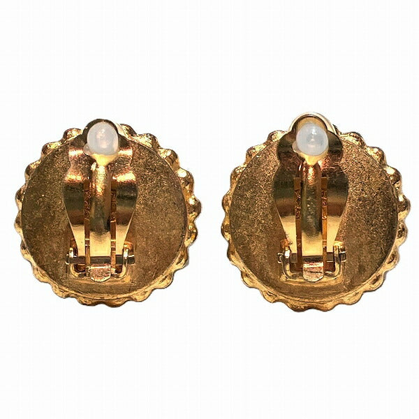 Chanel Vintage Coco Button Earrings