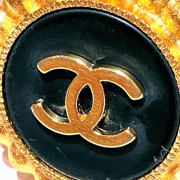 Chanel Vintage Coco Button Earrings