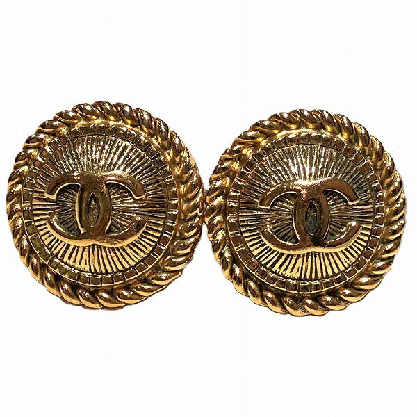 Chanel Vintage Coco Mark Earrings