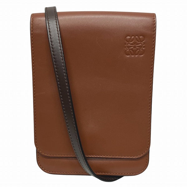 Loewe Anagram Flat Gasset Leather Shoulder Bag