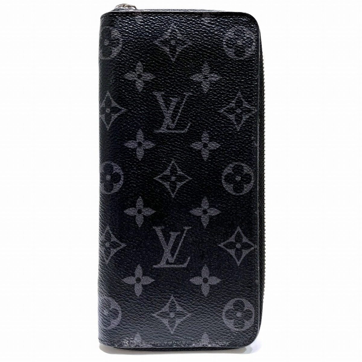 Louis Vuitton Zippy Wallet Vertical Monogram Eclipse Long Wallet