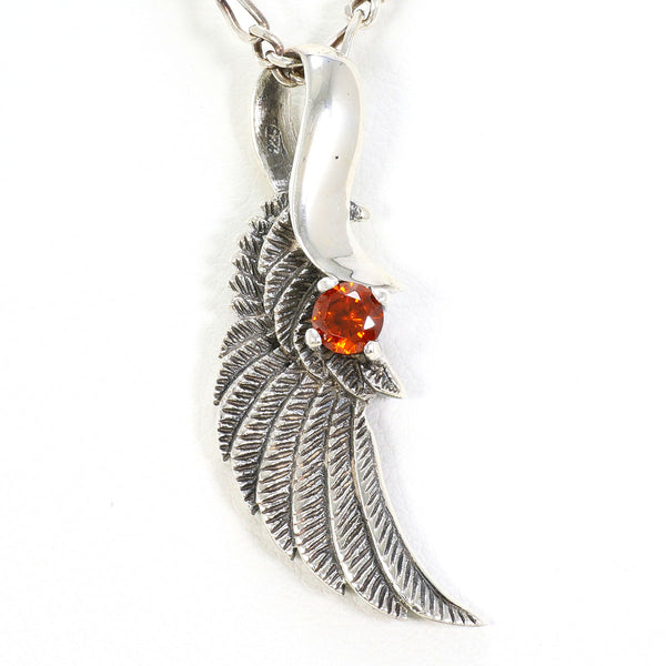 Silver Garnet Necklace