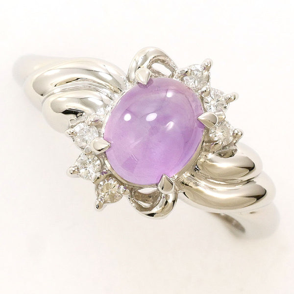 Platinum Star Sapphire Diamond Ring