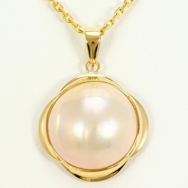 Au750 Half Pearl Necklace