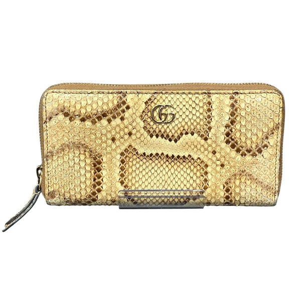 Gucci GG Marmont Python Long Wallet