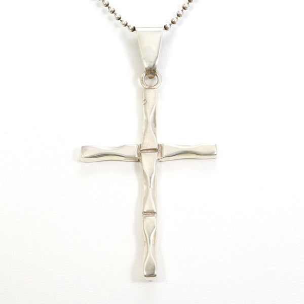 Silver Cross Pendant Necklace