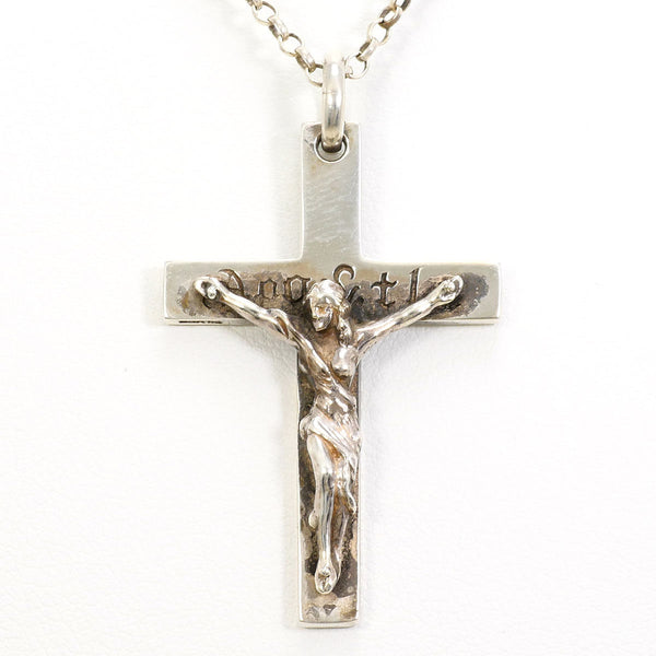 Silver Cross Pendant Necklace
