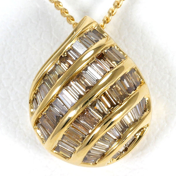 Au750 Brown Diamond Necklace