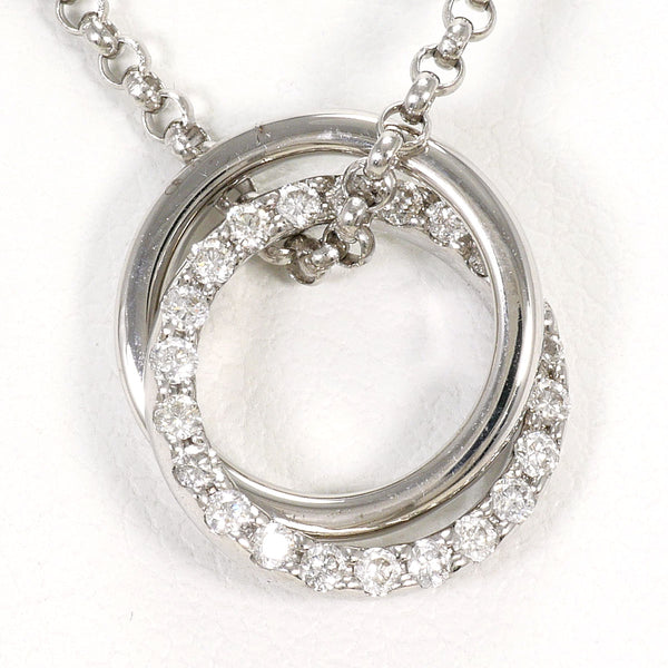 Vendome Aoyama Au750 White Gold Diamond Necklace