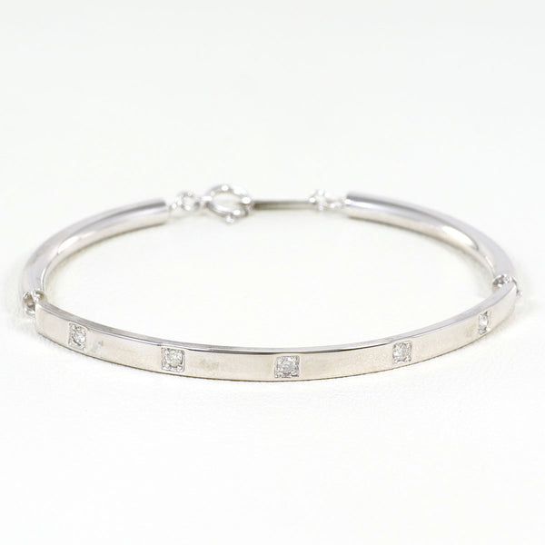 Au750 White Gold Diamond Bracelet
