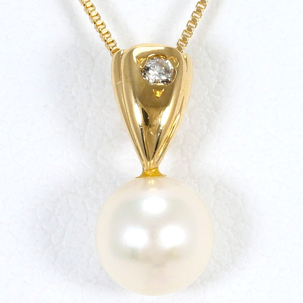 Au750 Pearl Diamond Necklace