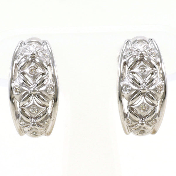 Au750 White Gold Diamond Earrings