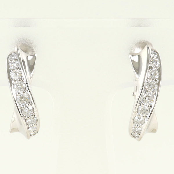 Platinum Au750 White Gold Diamond Earrings