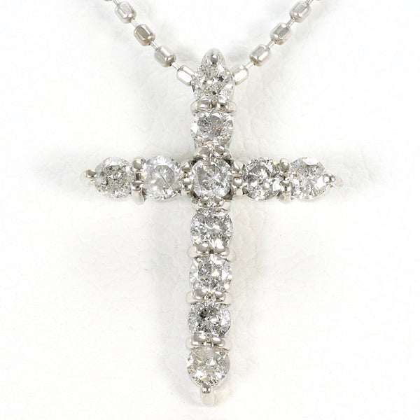 Au750 Diamond Cross Necklace