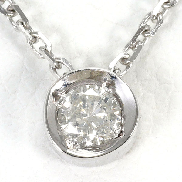 Au750 White Gold Diamond Necklace