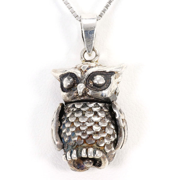 Silver 925 Owl Necklace