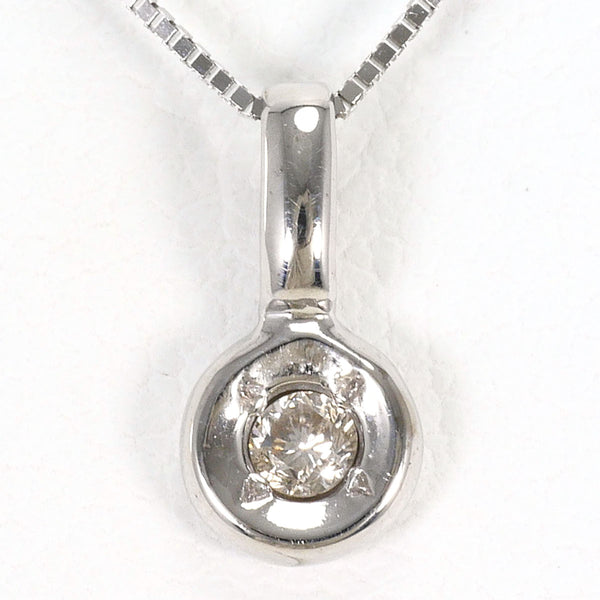 K14 White Gold Diamond Necklace