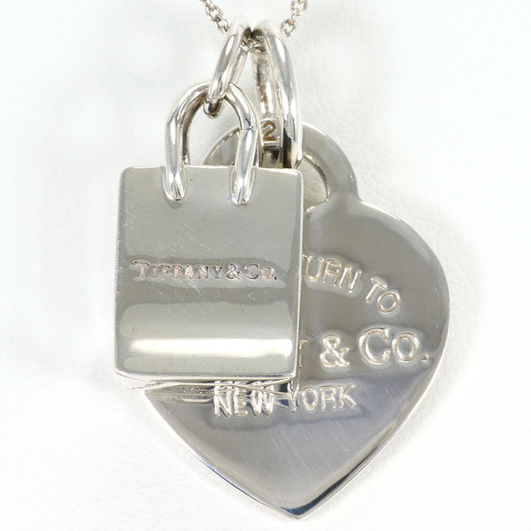 Tiffany&Co. Shopping Bag Heart Tag Silver925 Necklace