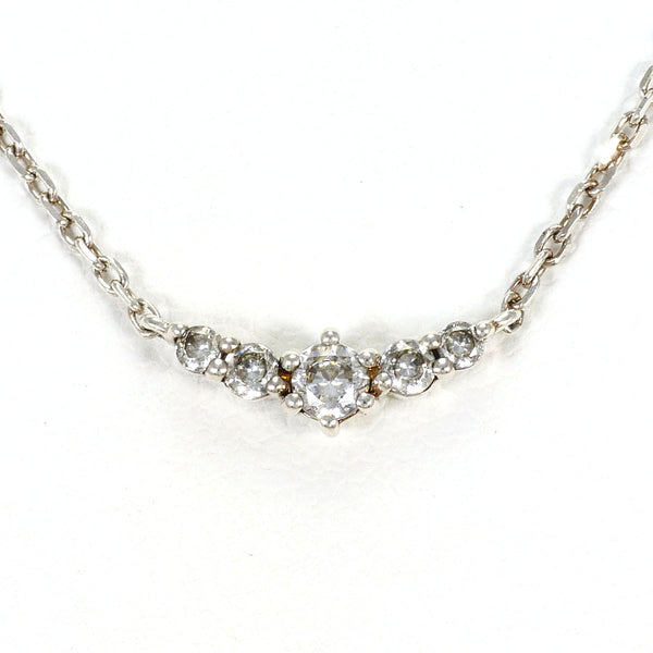 4℃ Silver Zirconia Necklace