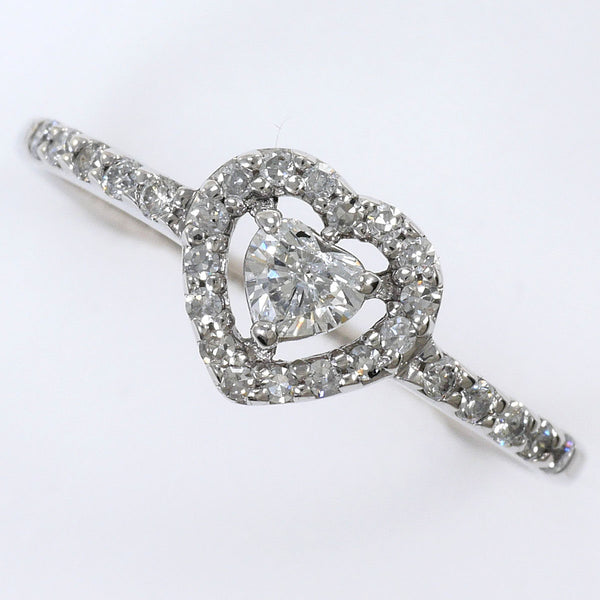 K14 White Gold Diamond Ring