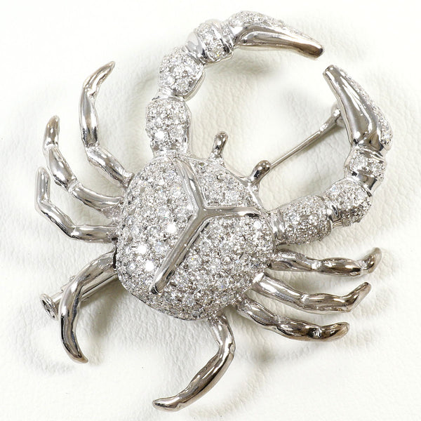 Au750 White Gold Diamond Brooch