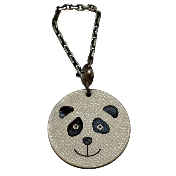 Hermes Panda Leather Bag Charm