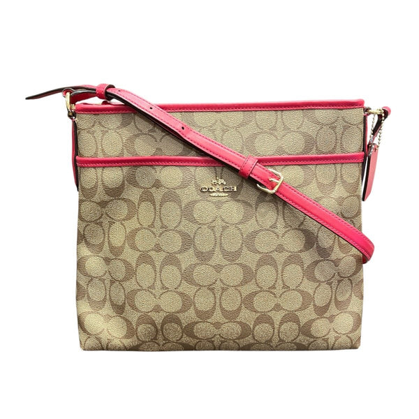 Coach Signature PVC Leather Shoulder Bag