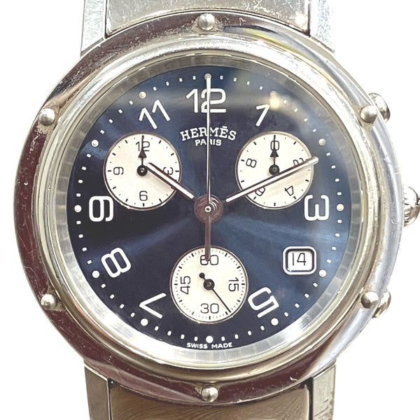 Hermes Clipper Stainless Steel Watch