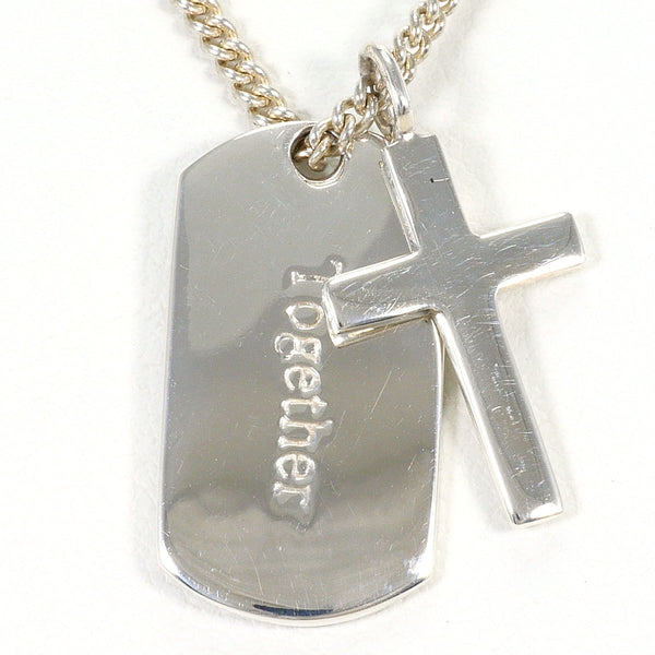 Guess Silver 925 Cross Necklace