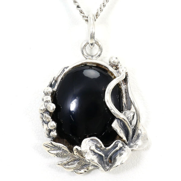 Silver Onyx Necklace