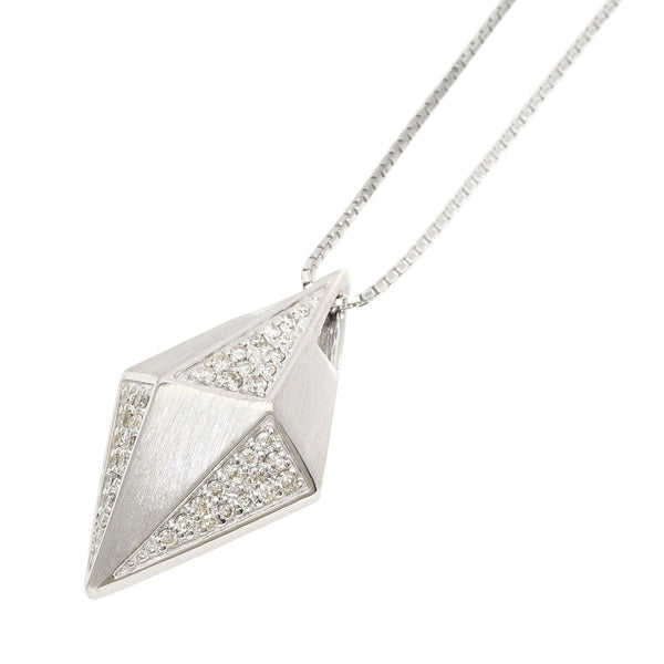 Au750 White Gold Diamond Necklace