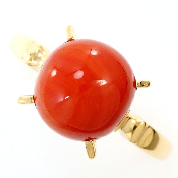 Au750 Coral Ring