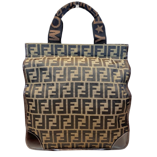 Fendi Zucca Canvas Tote Bag