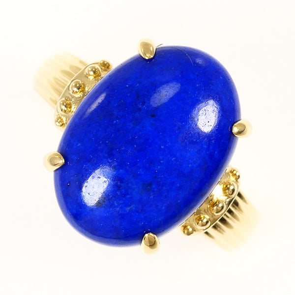 Au750 Yellow Gold Lapis Lazuli Ring