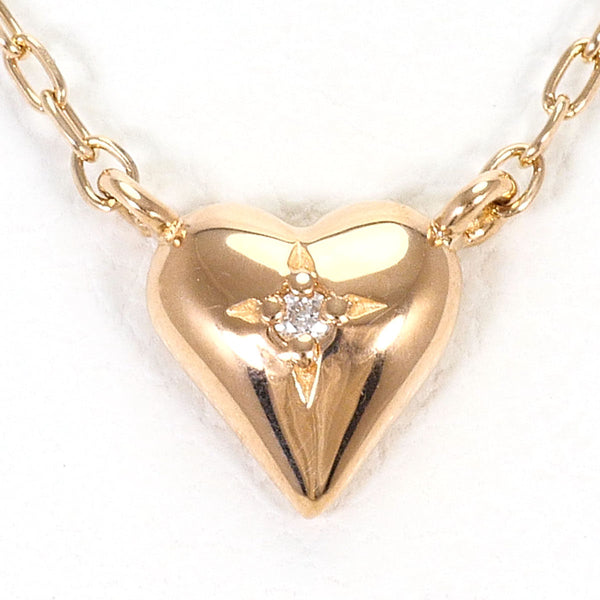 Misty 10K Pink Gold Diamond Necklace