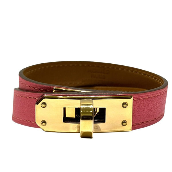 Hermes Mini Kelly Double Tour Leather Bracelet