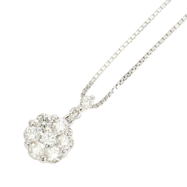 Au750 White Gold Diamond Necklace