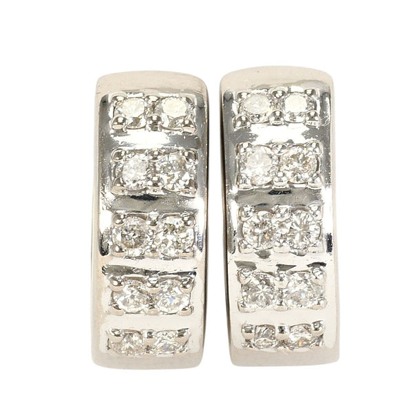 K9 White Gold Diamond Earrings