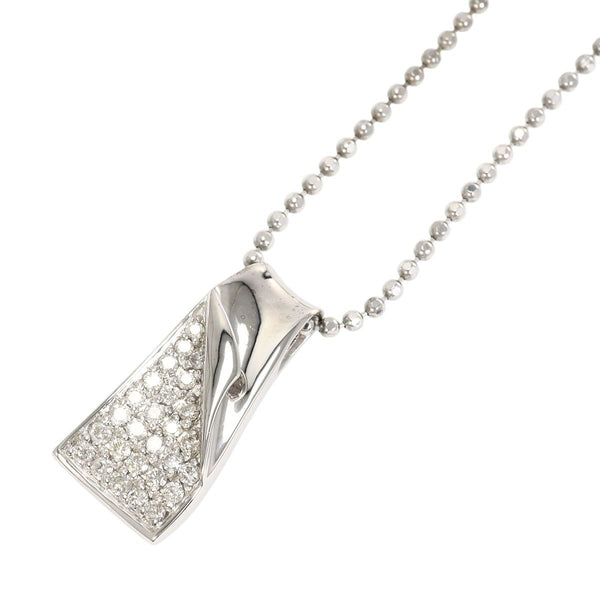 Au585 White Gold Diamond Necklace