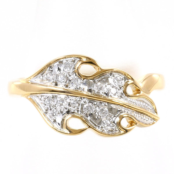 PT900 Platinum Au750 Yellow Gold Diamond Ring