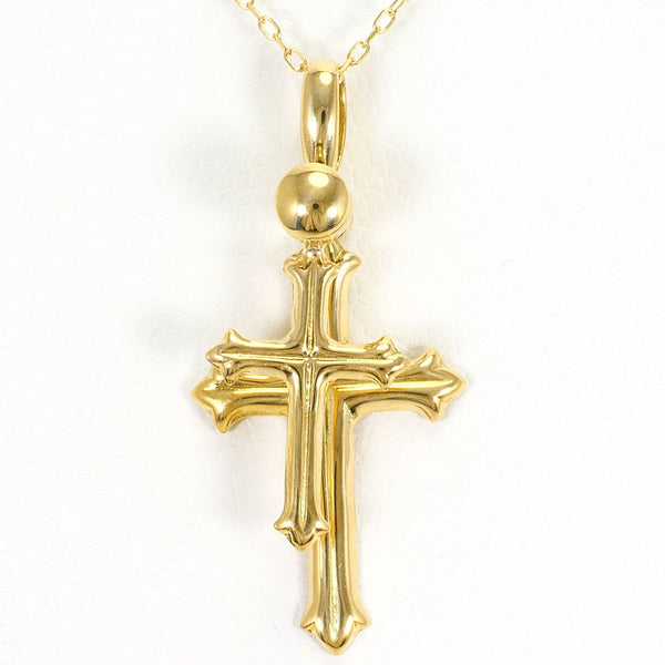 Au750 Cross Pendant Necklace