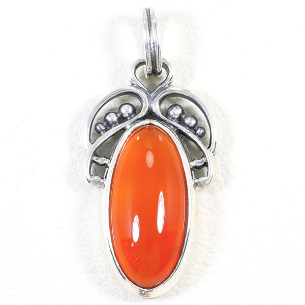 Georg Jensen Silver Natural Stone Pendant