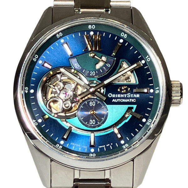 Orient Star Contemporary Modern Skeleton Stainless Steel Watch