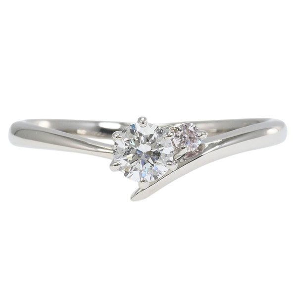 PT950 Platinum Diamond Pink Diamond Ring