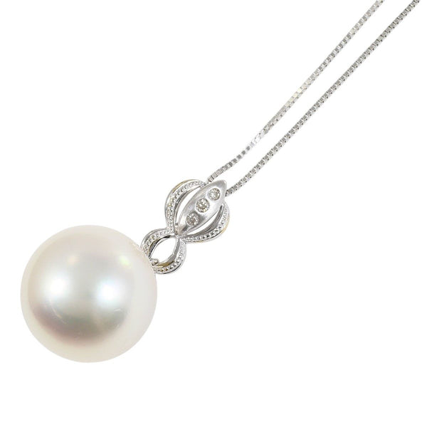 Au750 White Gold Pearl Diamond Necklace